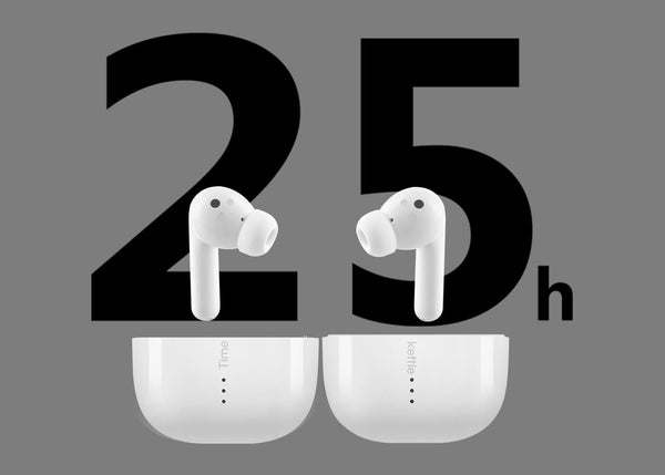 Duración de batería de 25 horas: más de lo que necesitas