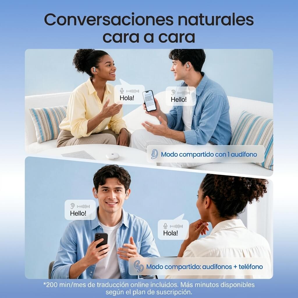Auriculares de traducción con IA LiveTalk