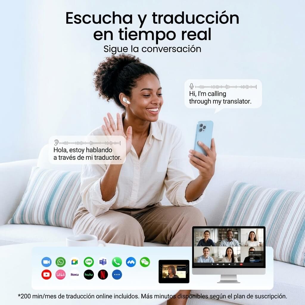 Auriculares de traducción con IA LiveTalk