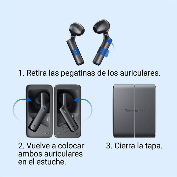 Retira las pegatinas